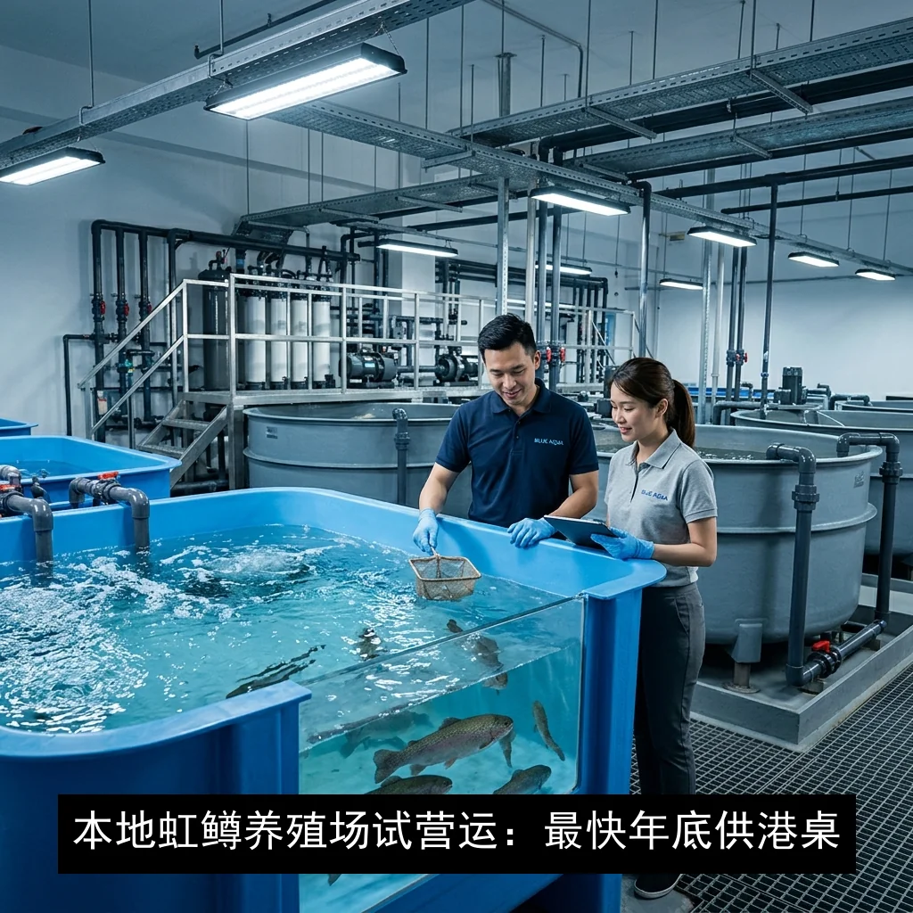 本地虹鳟养殖场试营运：最快年底供港桌